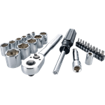 Juego de 24 piezas crique Craftsman, accesorios y tubos 3-8 pulgadas - Sistema SAE